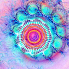 FRACTAL ART DESIGN GREETING CARD Mandala 29